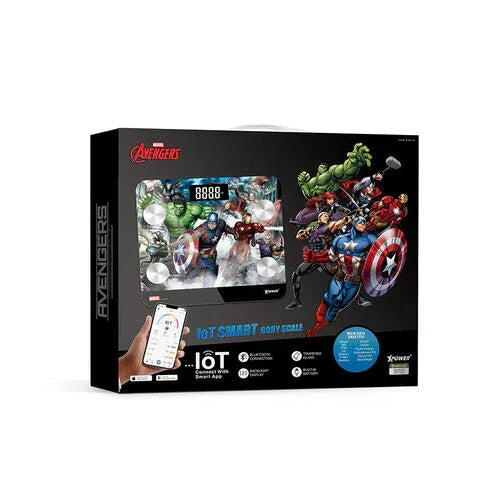 Xpower Marvel Smart Body Scale - Avengers - Tashqila Xpower Marvel Smart Body Scale - Avengers - Tashqila